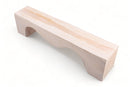 71" Inch Long Modern White Sculpture Bench - 6