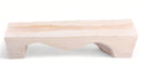 71" Inch Long Modern White Sculpture Bench - 6