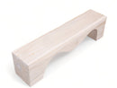71" Inch Long Modern White Sculpture Bench - 8