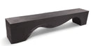 94.5" Inch Long Modern Black Sculpture Bench - 1