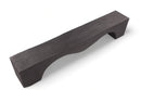94.5" Inch Long Modern Black Sculpture Bench - 1
