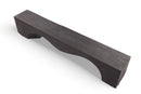 94.5" Inch Long Modern Black Sculpture Bench - 1