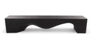 Z-94.5" Inch Long Modern Black Sculpture Bench - 2