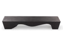 Z-94.5" Inch Long Modern Black Sculpture Bench - 2
