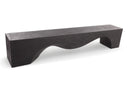 Z-94.5" Inch Long Modern Black Sculpture Bench - 2