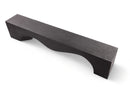 Z-94.5" Inch Long Modern Black Sculpture Bench - 2