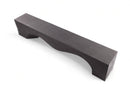 94.5" Inch Long Modern Black Sculpture Bench - 3