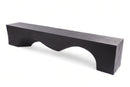 94.5" Inch Long Modern Black Sculpture Bench - 3