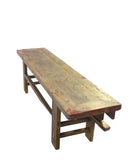 Low 74" inch Long Antique Chinese Bench Console Table