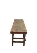 Low 74" inch Long Antique Chinese Bench Console Table