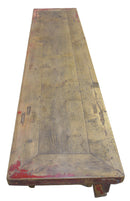 Low 74" inch Long Antique Chinese Bench Console Table