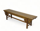 Low 75" inch Long Antique Chinese Bench Console Table
