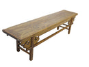 Low 75" inch Long Antique Chinese Bench Console Table
