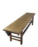 Low 75" inch Long Antique Chinese Bench Console Table