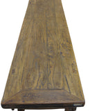 Low 75" inch Long Antique Chinese Bench Console Table