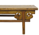 Low 75" inch Long Antique Chinese Bench Console Table