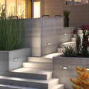 STA04 3+3W 3CCT 3000K/4000K/5000K Low Voltage Cast Aluminum Rectangular Surface Mount LED Step or Deck Light