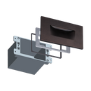 STA07 3.5W 3CCT Rectangular Waterproof Horizontal Integrated LED Stairs Step Light Fixture