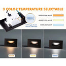 STA07 3.5W 3CCT Rectangular Waterproof Horizontal Integrated LED Stairs Step Light Fixture