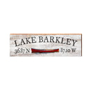 Lake Barkley, Kentucky Wooden Sign w/ Red Canoe | Wall Art Print on Real Wood