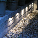 STB06 3W 2700K or 3000K Warm White Low Voltage Retaining Wall Step Lights LED Hardscape Paver Lighting