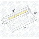 STB12 Brass LED Retaining Wall Light Low Voltage Hardscape Paver Lighting