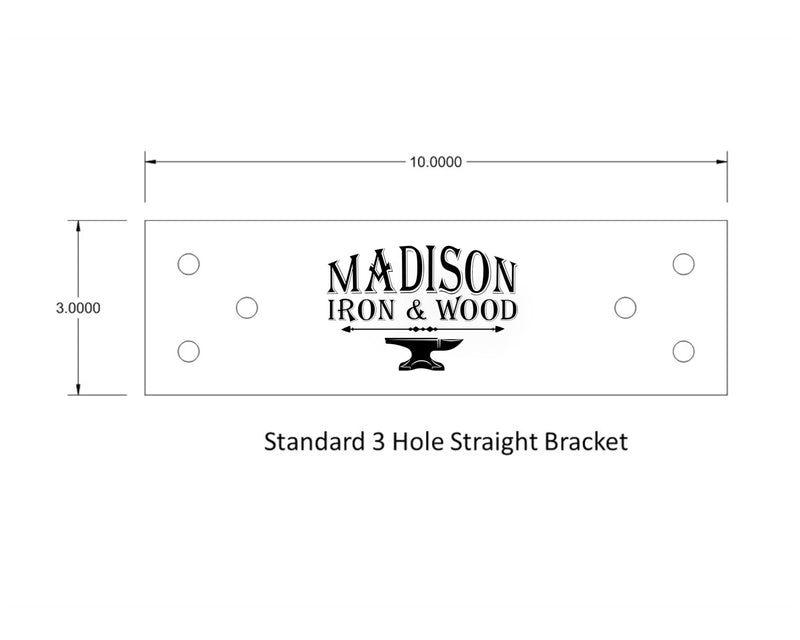 Standard Brackets for 4x4" Dimensional Wood Post