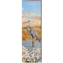 St. George Island Blue Heron | Wall Art Print on Real Wood