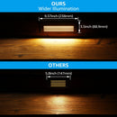 STLA09 6-Pack 3.5W Low Voltage 9" LED Outdoor Step Lights, 12V 3000K Warm White Integrated LED Deck Lights Landscape Lights