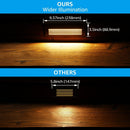 STLA09 12-Pack 3.5W Low Voltage 9" LED Outdoor Step Lights, 12V 3000K Warm White Integrated LED Deck Lights Landscape Lights