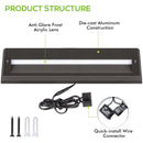 STLA10 6-Pack 6W Low Voltage 10" LED Outdoor Step Lights, 12V 3000K Warm White Integrated LED Deck Lights Landscape Lights