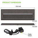 STLA10 6-Pack 6W Low Voltage 10" LED Outdoor Step Lights, 12V 3000K Warm White Integrated LED Deck Lights Landscape Lights
