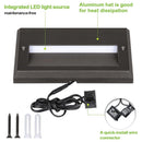 STLA11 6-Pack 3W Low Voltage 5.5" LED Outdoor Step Lights, 12V 3000K Warm White Integrated LED Deck Lights Landscape Lights