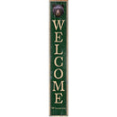 Welcome Wisconsin Black Bear Head Green Sign | Wall Art Print on Real Wood