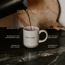 Forest 14 oz Cream Stoneware Coffee Mug