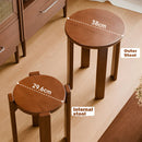 4-in-1  Solid Wood Stool Side Table