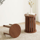 4-in-1  Solid Wood Stool Side Table
