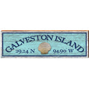 Galveston Island, Texas Wooden Sign | Wall Art Print on Real Wood