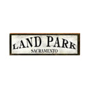 Land Park Sacramento, California Wooden Sign | Wall Art Print on Real Wood