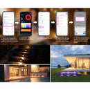 STRA07 6 Pack 3W RGBCW Color Changing 2700K-6500K Rectangular Waterproof Horizontal LED Stairs Step Light Fixture
