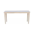 Unfinished Solid Wood 5-ft. Farmhouse Console Sofa Table