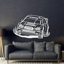 Impreza WRX STI Blobeye WRC Perspective Metal Car Wall Art - NC1190