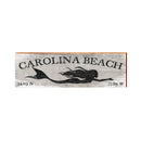 Carolina Beach, North Carolina Rustic Mermaid Wooden Sign | Wall Art Print on Real Wood