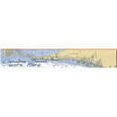 Carolina Beach NOAA Chart | Wall Art Print on Real Wood