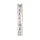 Kure Beach, North Carolina Black and White Wooden Welcome Sign w/ Starfish| Wall Art Print on Real Wood