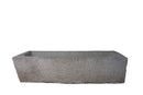 56" Inch Long Hand Chiseled Stone Trough 1