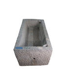56" Inch Long Hand Chiseled Stone Trough 1