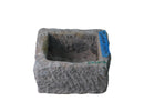 17" Inch Long Hand Chiseled Stone Trough 10-2