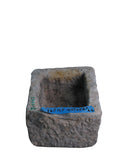 17" Inch Long Hand Chiseled Stone Trough 10-2