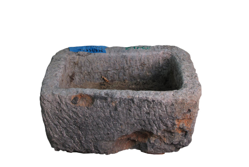 22" Inch Long Hand Chiseled Stone Trough 11-2